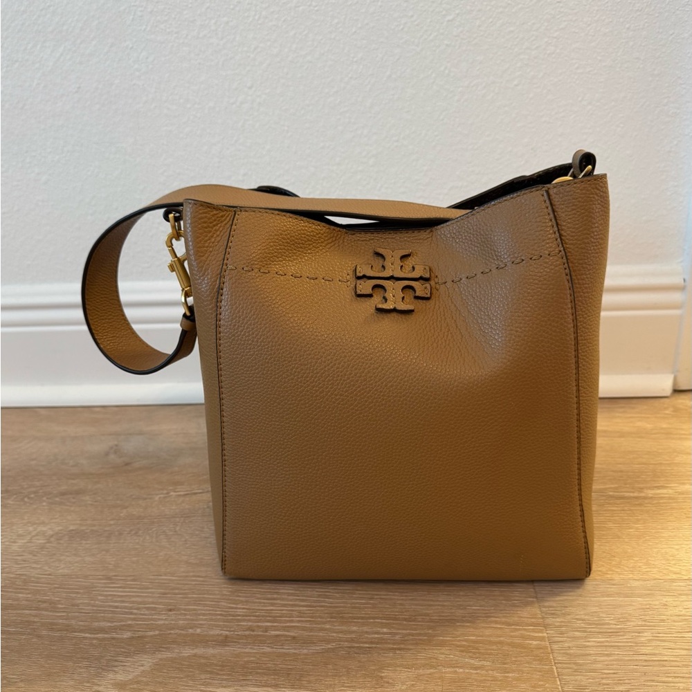 Tory Burch Leather Shoulder Bag/Tiramisu color - Picture 13 of 16